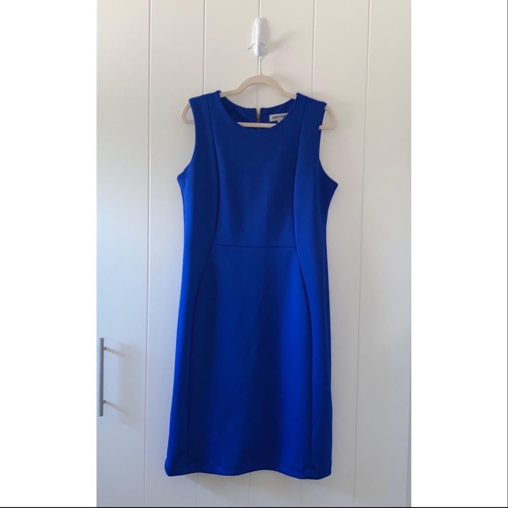 💥 SPRING CLEANING SALE | Royal Blue Scuba Sleeveless Dress
